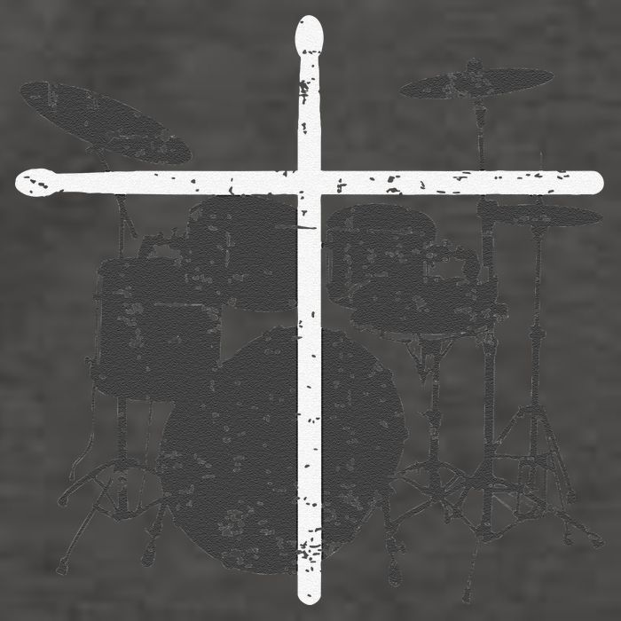 Christian Drummer Jesus Christ Drum Sticks Cross Worship Vector Backpack