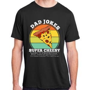 Cheesy Dad Joke Slice Of Pizza Adult ChromaSoft Performance T-Shirt