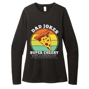 Cheesy Dad Joke Slice Of Pizza Womens CVC Long Sleeve Shirt