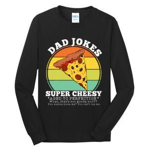 Cheesy Dad Joke Slice Of Pizza Tall Long Sleeve T-Shirt