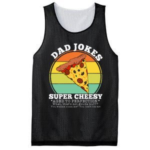 Cheesy Dad Joke Slice Of Pizza Mesh Reversible Basketball Jersey Tank