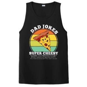 Cheesy Dad Joke Slice Of Pizza PosiCharge Competitor Tank