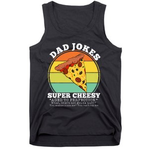 Cheesy Dad Joke Slice Of Pizza Tank Top