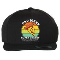 Cheesy Dad Joke Slice Of Pizza Wool Snapback Cap