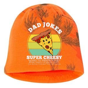 Cheesy Dad Joke Slice Of Pizza Kati - Camo Knit Beanie