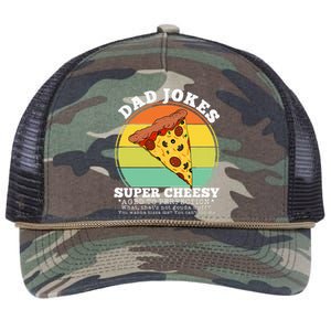 Cheesy Dad Joke Slice Of Pizza Retro Rope Trucker Hat Cap