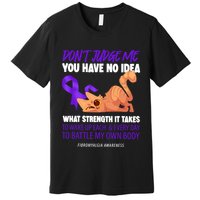 Cat DonT Judge Me You Have No Idea Fibromyalgia Awareness Premium T-Shirt