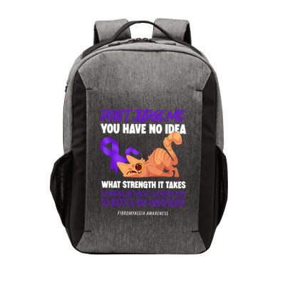 Cat DonT Judge Me You Have No Idea Fibromyalgia Awareness Vector Backpack