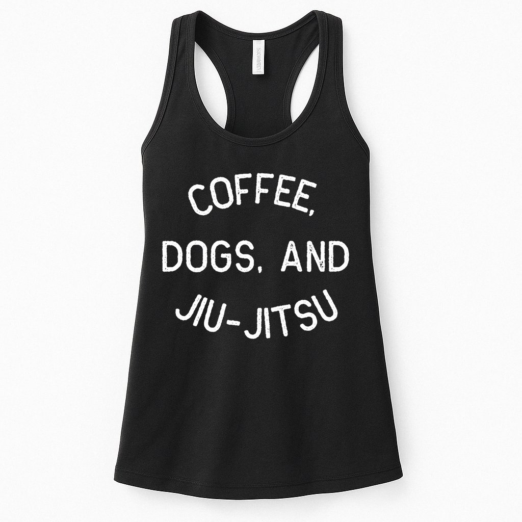Coffee Dogs Jiu Jitsu For Bjj Jujitsu Womens Tank Top