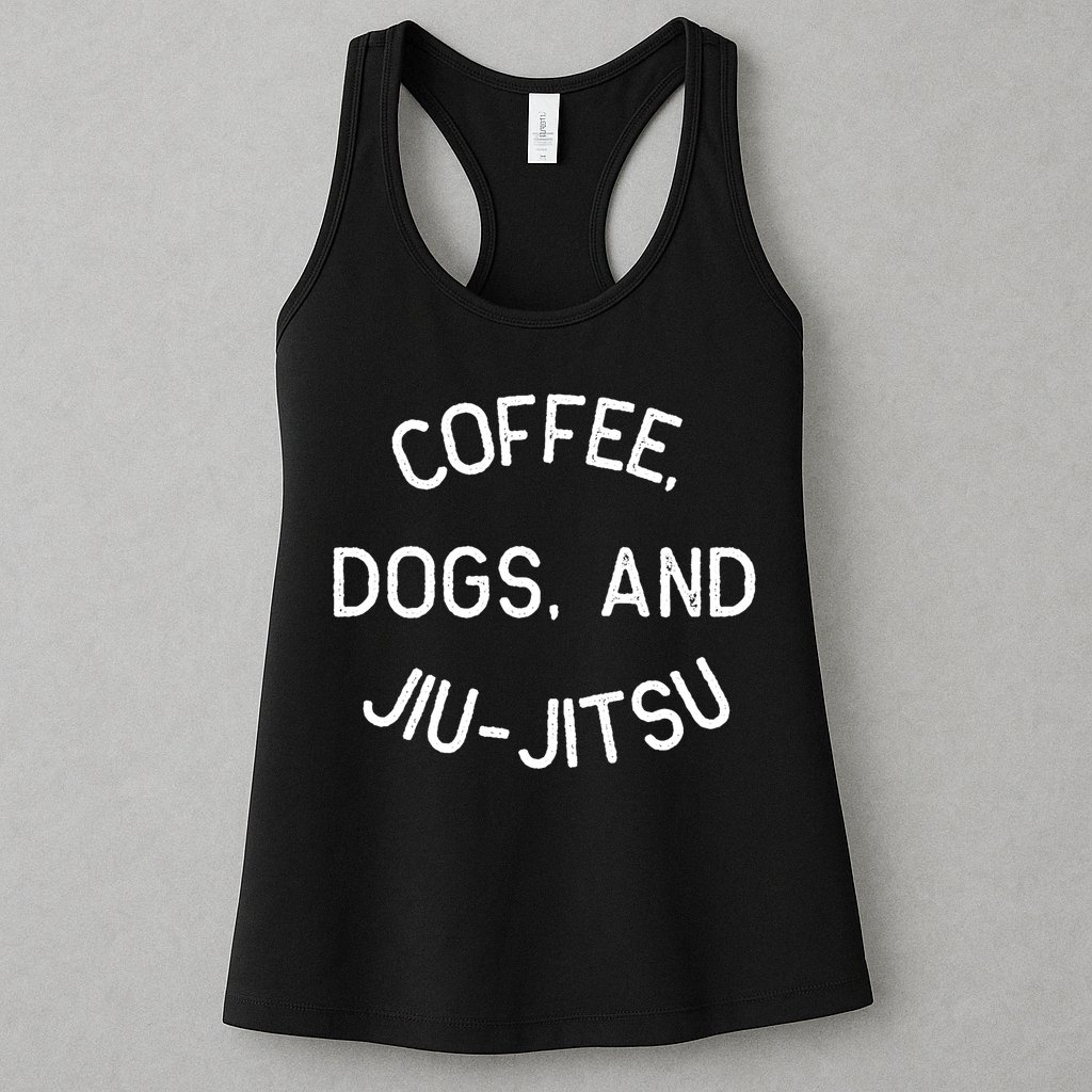Coffee Dogs Jiu Jitsu For Bjj Jujitsu Womens Tank Top