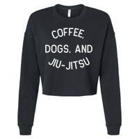 Coffee Dogs Jiu Jitsu For Bjj Jujitsu Cropped Pullover Crew