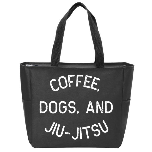 Coffee Dogs Jiu Jitsu For Bjj Jujitsu Zip Tote Bag