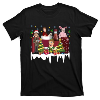 Christmas Drinking Kevin Ralphie Buddy Clark Griswold T-Shirt