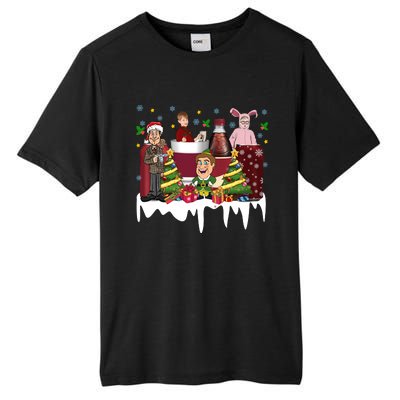 Christmas Drinking Kevin Ralphie Buddy Clark Griswold Tall Fusion ChromaSoft Performance T-Shirt