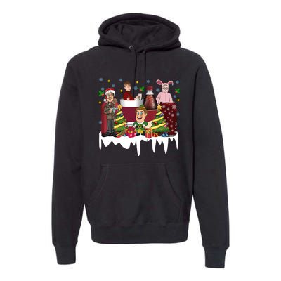 Christmas Drinking Kevin Ralphie Buddy Clark Griswold Premium Hoodie