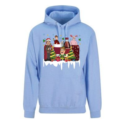 Christmas Drinking Kevin Ralphie Buddy Clark Griswold Unisex Surf Hoodie