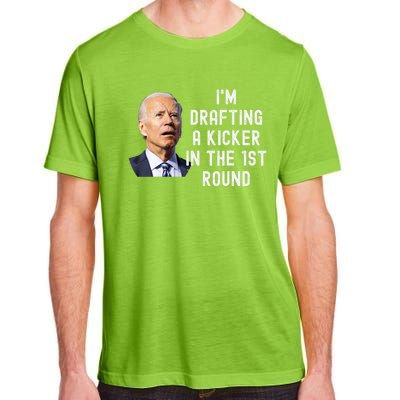 Confused Drafting Kicker Funny Fantasy Football Draft Party Adult ChromaSoft Performance T-Shirt