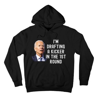 Confused Drafting Kicker Funny Fantasy Football Draft Party Hoodie