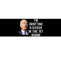 Confused Drafting Kicker Funny Fantasy Football Draft Party Bumper Sticker