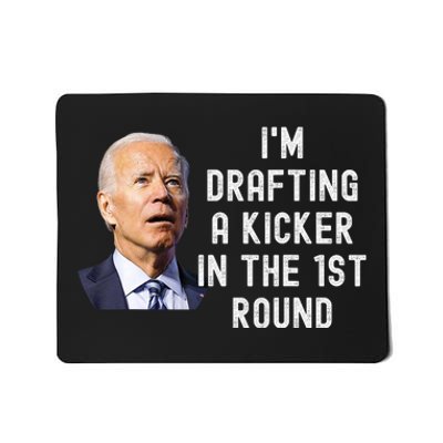 Confused Drafting Kicker Funny Fantasy Football Draft Party Mousepad