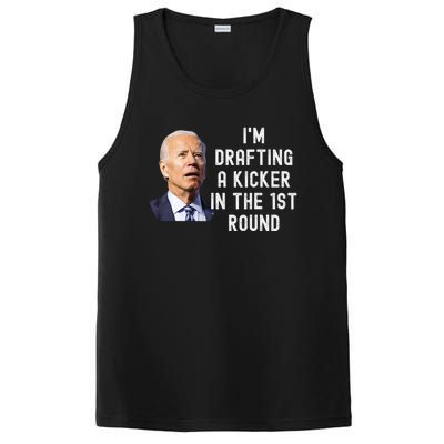 Confused Drafting Kicker Funny Fantasy Football Draft Party PosiCharge Competitor Tank