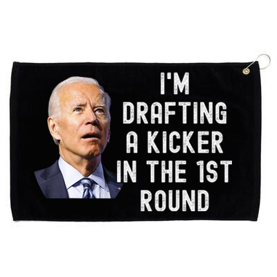 Confused Drafting Kicker Funny Fantasy Football Draft Party Grommeted Golf Towel