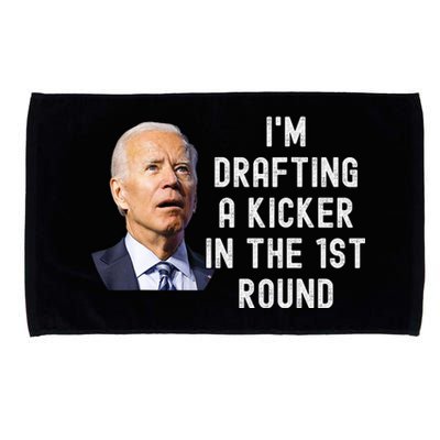 Confused Drafting Kicker Funny Fantasy Football Draft Party Microfiber Hand Towel