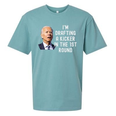 Confused Drafting Kicker Funny Fantasy Football Draft Party Sueded Cloud Jersey T-Shirt