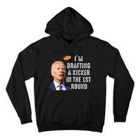 Confused Drafting Kicker Funny Fantasy Football Draft Party Hoodie