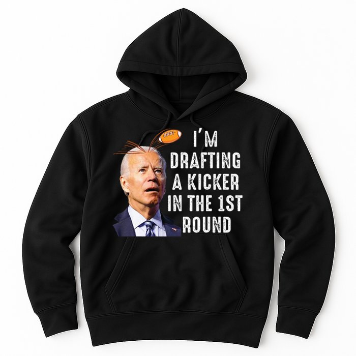 Confused Drafting Kicker Funny Fantasy Football Draft Party Hoodie