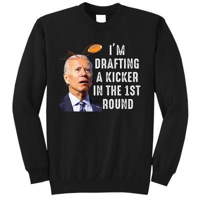 Confused Drafting Kicker Funny Fantasy Football Draft Party Sweatshirt