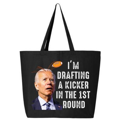 Confused Drafting Kicker Funny Fantasy Football Draft Party 25L Jumbo Tote