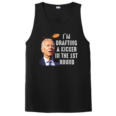 Confused Drafting Kicker Funny Fantasy Football Draft Party PosiCharge Competitor Tank