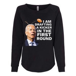 Confused Drafting Kicker Funny Fantasy Football Draft Party Womens California Wash Sweatshirt