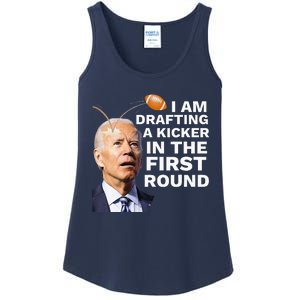 Confused Drafting Kicker Funny Fantasy Football Draft Party Ladies Essential Tank