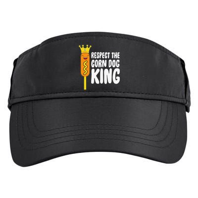 Corn Dog King Funny Costume Respect The Corn Dog King Adult Drive Performance Visor