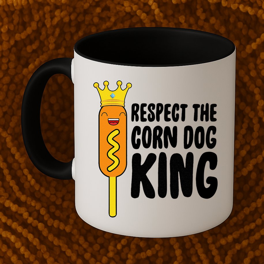 Corn Dog King Funny Costume Respect The Corn Dog King Mug