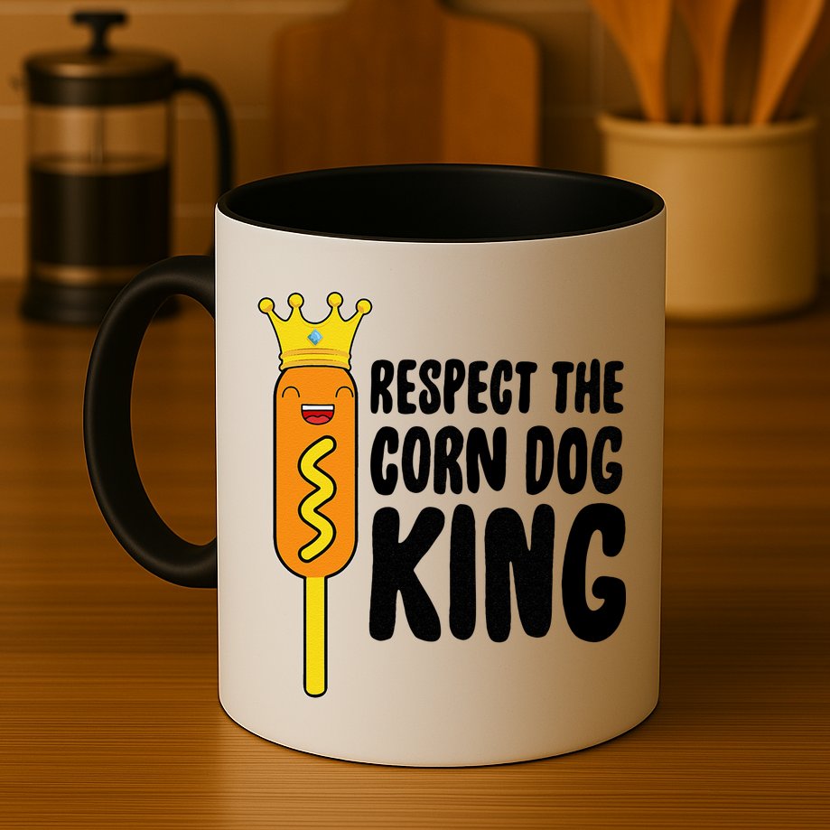 Corn Dog King Funny Costume Respect The Corn Dog King Mug