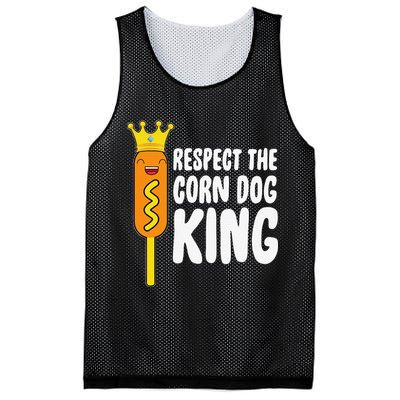 Corn Dog King Funny Costume Respect The Corn Dog King Mesh Reversible Basketball Jersey Tank