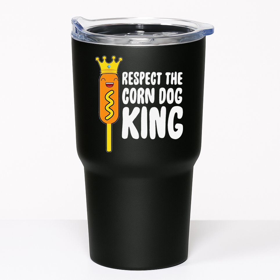 Corn Dog King Funny Costume Respect The Corn Dog King Tumbler
