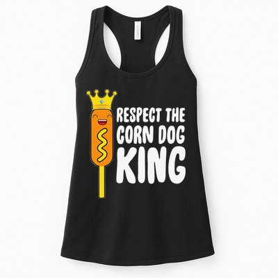 Corn Dog King Funny Costume Respect The Corn Dog King Womens Tank Top