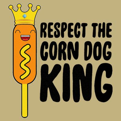 Corn Dog King Funny Costume Respect The Corn Dog King T-Shirt
