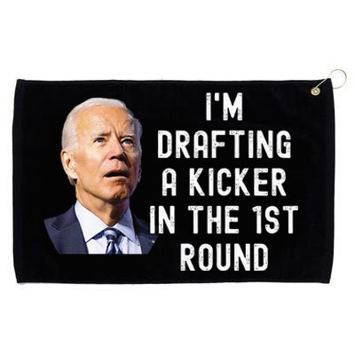 Confused Drafting Kicker Funny Fantasy Football Draft Party Grommeted Golf Towel