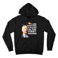 Confused Drafting Kicker Funny Fantasy Football Draft Party Hoodie