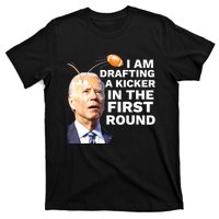 Confused Drafting Kicker Funny Fantasy Football Draft Party T-Shirt