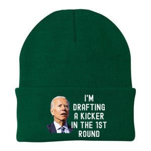 Confused Drafting Kicker Funny Fantasy Football Draft Party Knit Cap Winter Beanie