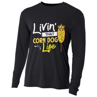 Corn Dog Korean Mini Cheese Vegan Cooling Performance Long Sleeve Crew