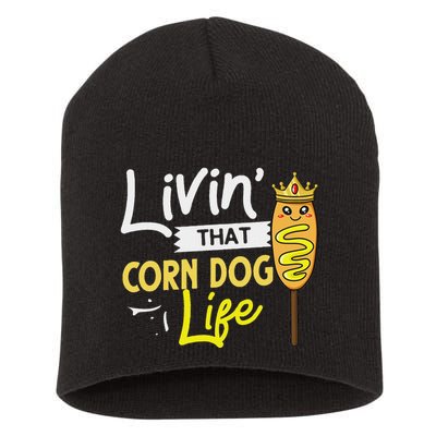 Corn Dog Korean Mini Cheese Vegan Short Acrylic Beanie