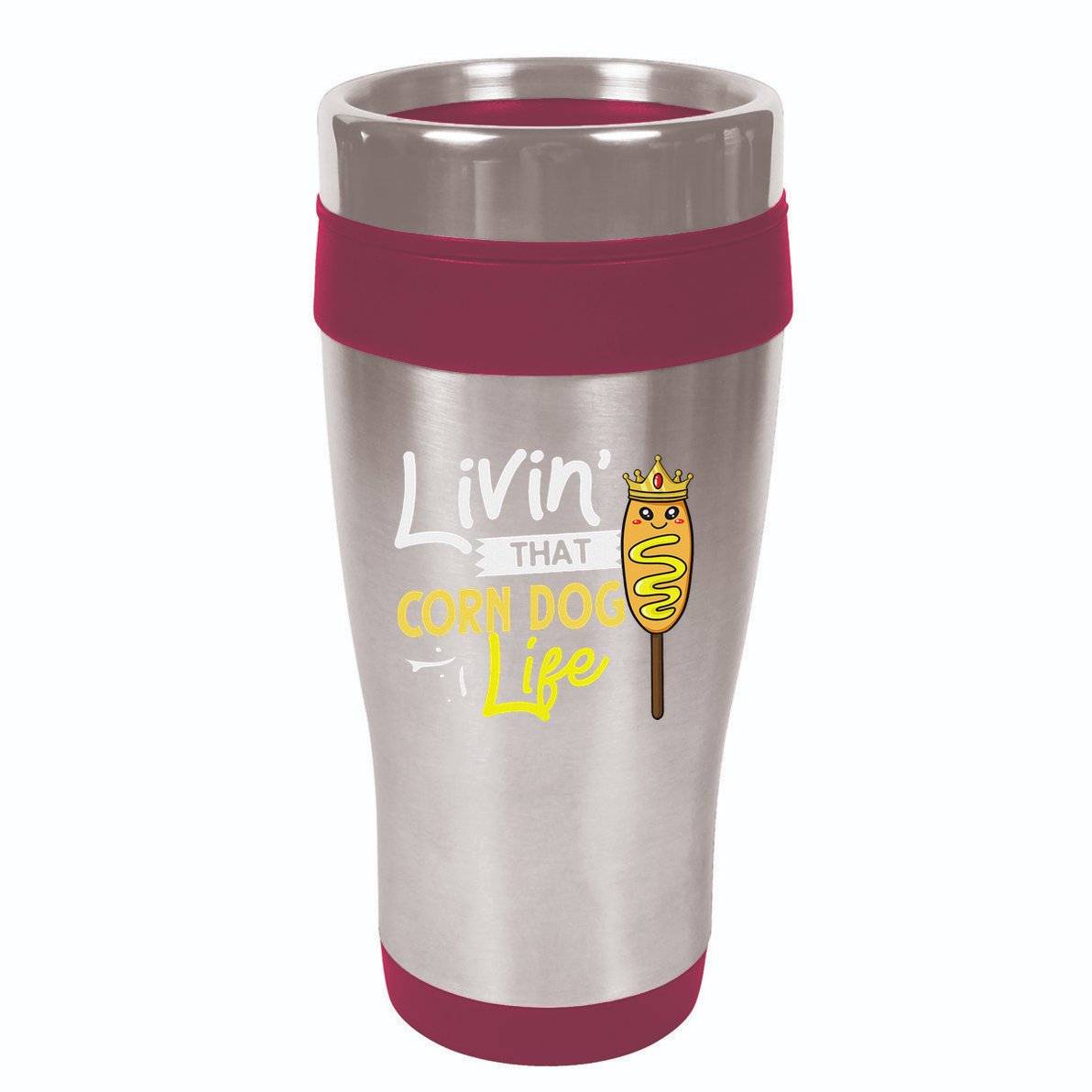 Corn Dog Korean Mini Cheese Vegan 16oz Travel Tumbler