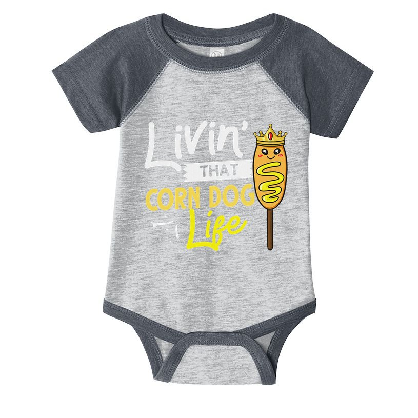Corn Dog Korean Mini Cheese Vegan Infant Baby Jersey Bodysuit